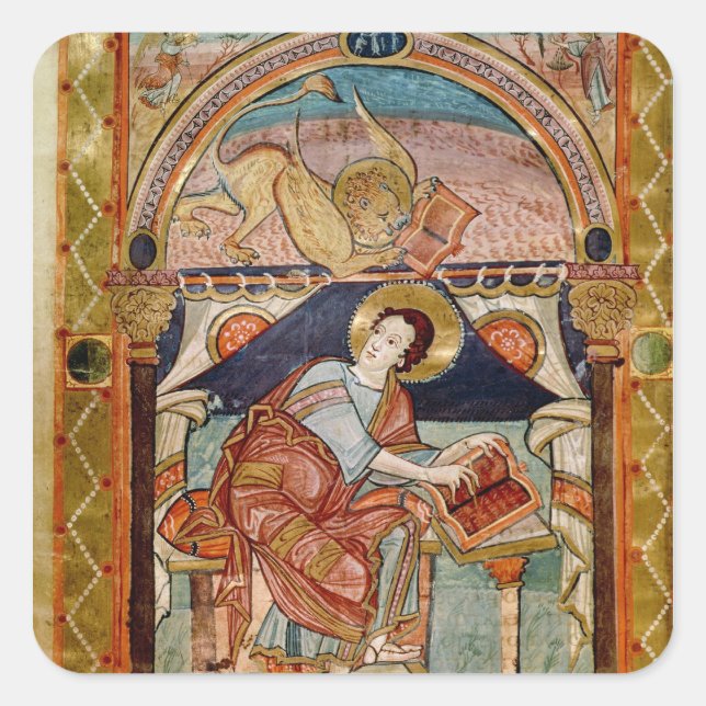 Adesivo Quadrado Rua. Mark, francês (Frente)