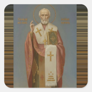 Adesivo Quadrado Rua: Nicholas de Myra Bishop