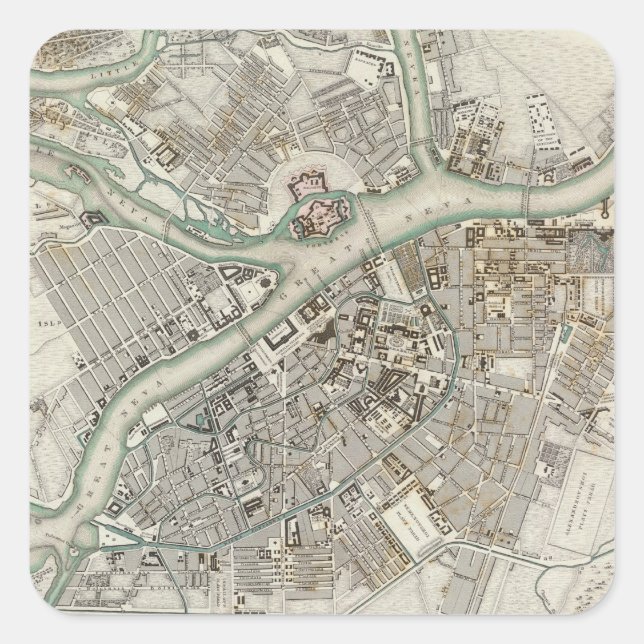 Adesivo Quadrado Rua Petersburg (Frente)