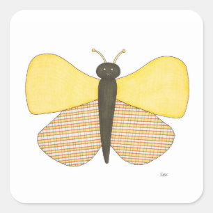 Adesivo Quadrado Rua Quadrada de Arte Brilhante com Sticker-Erin