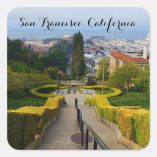 Adesivo Quadrado Rua San Francisco Lyon Steps #2 Stickers