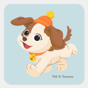 Adesivo Quadrado Rua Sésamo Tango de Natal