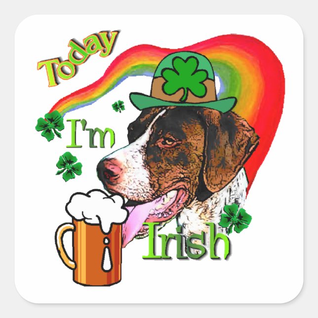 Adesivo Quadrado Ruas de pontas curtas alemãs (Frente)