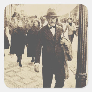 Adesivo Quadrado Ruas em Lisboa (Fernando Pessoa)