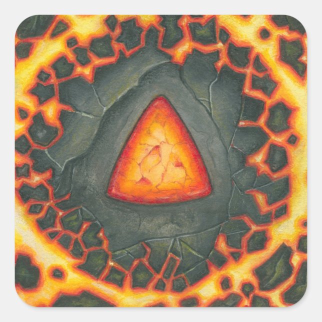 Adesivo Quadrado Ruby Core (Frente)