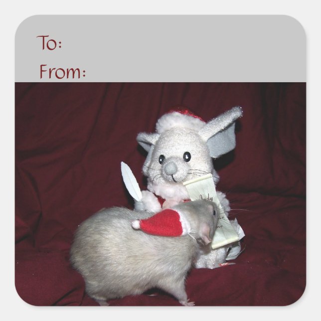 Adesivo Quadrado Ruby Gift Sticker (Frente)