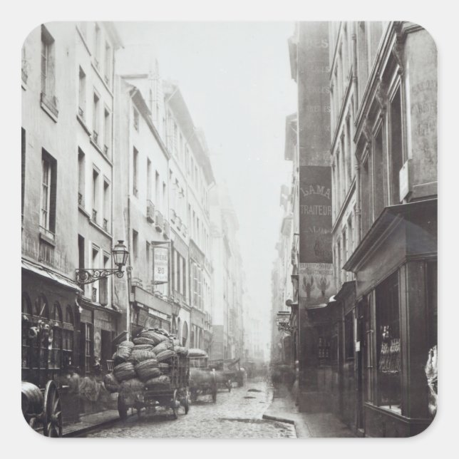 Adesivo Quadrado Rue de la Grande Truanderie (Frente)