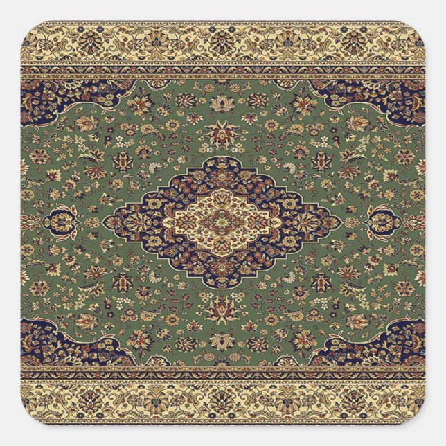 Adesivo Quadrado Rug Turco Oriental (Frente)