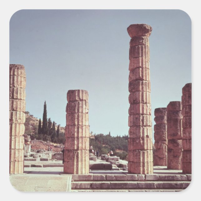 Adesivo Quadrado Ruínas do Templo de Apollo (Frente)