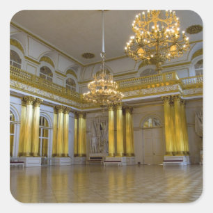 Adesivo Quadrado Rússia, São Petersburgo, O Hermitage (também conhe