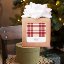 Rustic Reverie | Embalagem da Xadrez vermelha da f