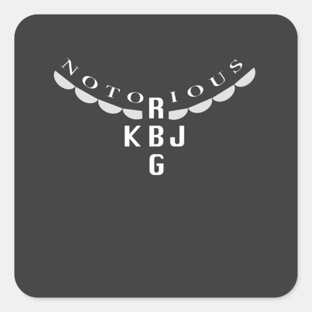 Adesivo Quadrado Ruth Ginsburg e Ketanji Jackson Square Sticker (Frente)