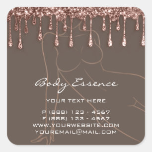 Adesivo Quadrado Sabonete Bálsamo de Modelagem Corporal Cosmético R