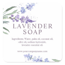 Sabonete Floral Lavanda Aquarela