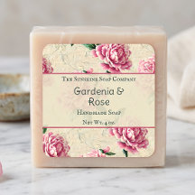 Sabonetes Cosméticos Gardenias Rosa