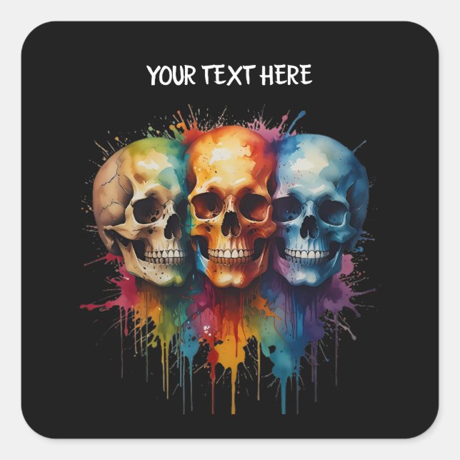 Adesivo Quadrado Saco do Presente (Frente)