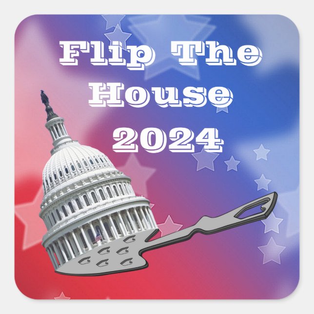 Adesivo Quadrado Sacudir Votação Azul 2024 (Frente)