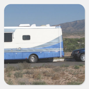 Adesivo Quadrado Safari Trek 1999 Blue Classic RV Motorhome