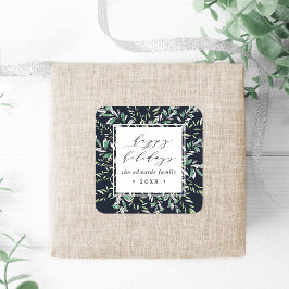 Adesivo Quadrado Sage de inverno | Feriado Personalizado