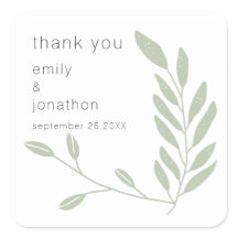 Sage Green Deixa Nomes Data Casamento