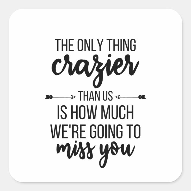 Adesivo Quadrado Saindo Daqui, Chefe Saindo, Melhor Presente Amigo, (Frente)