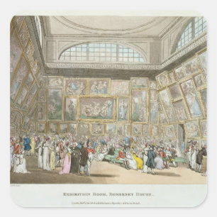 Adesivo Quadrado Sala de exposição, casa de Somerset