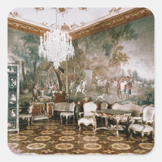 Adesivo Quadrado Sala Napoleão no Palácio de Schonbrunn (Frente)