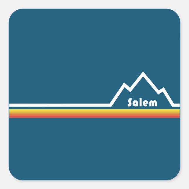 Adesivo Quadrado Salem Oregon (Frente)