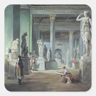 Adesivo Quadrado Salle des Saisons no Louvre, c. 1802