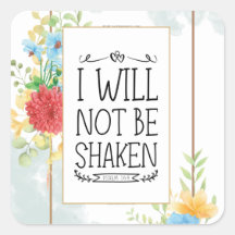 Salm 16 8 Não serei Shaken Bíblia Christian