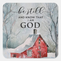 Salm 46:10 Esteja quieto e saiba que sou DEUS Neve