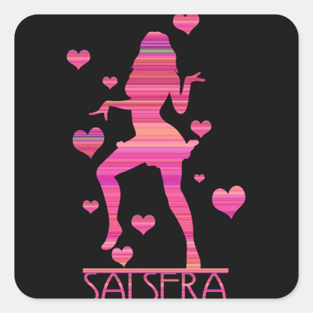 ADESIVO QUADRADO SALSERA - GAROTA DANÇADA A QUENTE (Frente)
