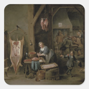 Adesivo Quadrado Salsicha-fazer, 1651
