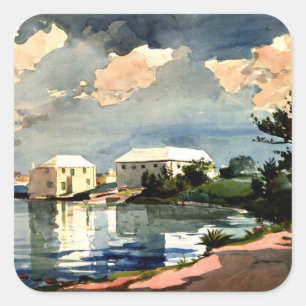 Adesivo Quadrado Salt Kettle, Bermudas - Winslow Homer,