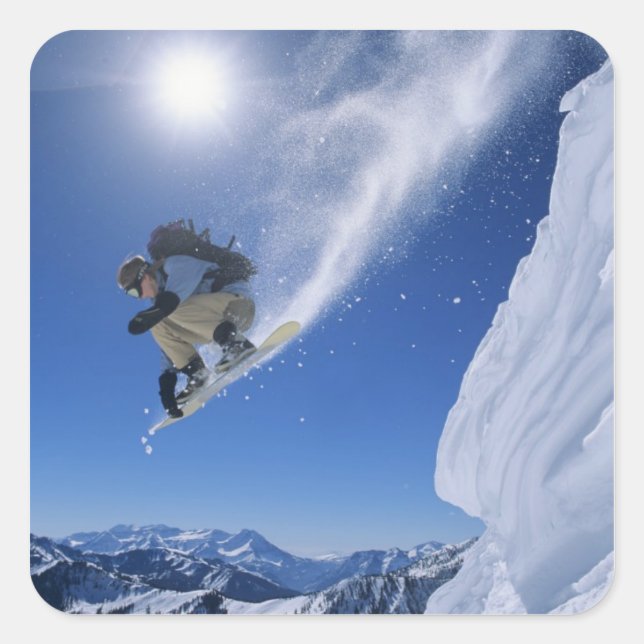 Adesivo Quadrado Saltando para Cobra Creek Canyon de Clayton 3 (Frente)