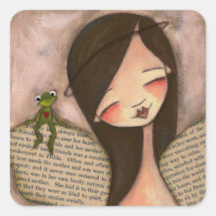 Adesivo Quadrado Salto de fé (Brunette) - Stickers