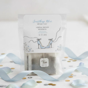 Adesivo Quadrado Saltos Azuis Claros Chá de Noiva