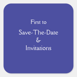 Adesivo Quadrado Salvar a data e os convites