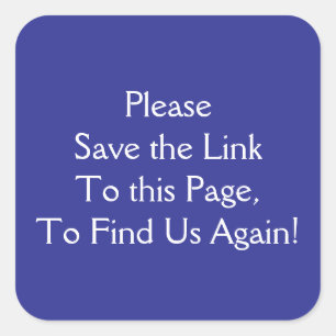Adesivo Quadrado Salve um link