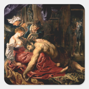 Adesivo Quadrado Samson e Delilah, c.1609
