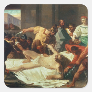 Adesivo Quadrado Samson traiu por Delilah (o óleo em canvas)