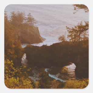 Adesivo Quadrado Samuel H. Boardman, Costa do Oregon 