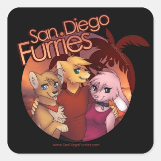 Adesivo Quadrado San Diego Furries