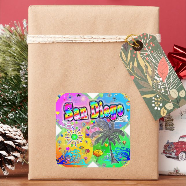 Adesivo Quadrado San Diego Quadro Seasons Sticker (Feriado)