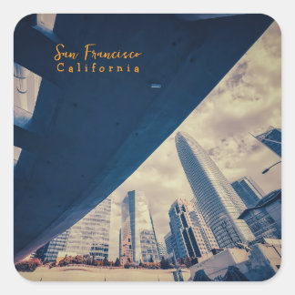 Adesivo Quadrado San Francisco Cityscape, California