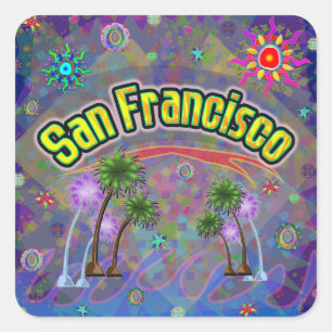 Adesivo Quadrado San Francisco Noble Voyage Sticker