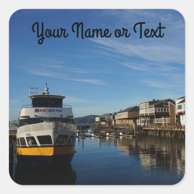 Adesivo Quadrado San Francisco Pier 39 #6 (Frente)