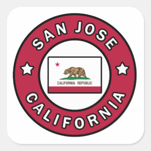 Adesivo Quadrado San Jose Califórnia