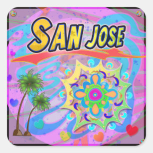 Adesivo Quadrado San Jose True Progress Sticker
