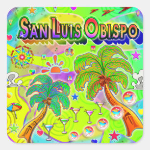 Adesivo Quadrado San Luis Obispo Mind Focus Sticker